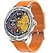 Produktbild Smartwatch, Fitness Armband Tracker Voller Touch Screen Uhr IP68 Wasserdicht Armbanduhr Smart Watch mit Schrittzähler Pulsmesser Stoppuhr für Damen Herren Sportuhr für iOS AndroidOrange