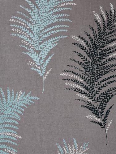 Image of Monte Carlo Aromatica Polyester Double Size Flat Bedsheet | 110 GSM | Leaf 1 Bedsheet with 2 Pillow Cover | Bedsheet 91 x 98 Inches, Pillow 18 x 27 Inches (Cool Grey)