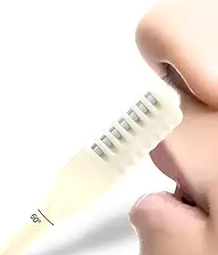 Aparador de Pelos Nariz Manual 360° Rotativo – Cabeça de Corte, Portátil, Lavável, Ideal para Nariz e Orelhas