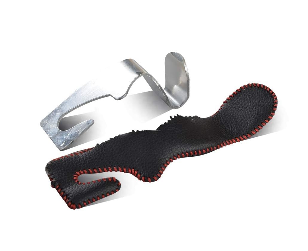 yicheyiyou Car Hooks Universal Car Vehicle Back Seat Headrest Hanger Holder Hook Microfiber Leather & Stainless Steel for Bag Purse Cloth Drink Grocery (Black red)…