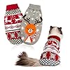 HYLYUN Cat Christmas Sweater 2 Packs – ...