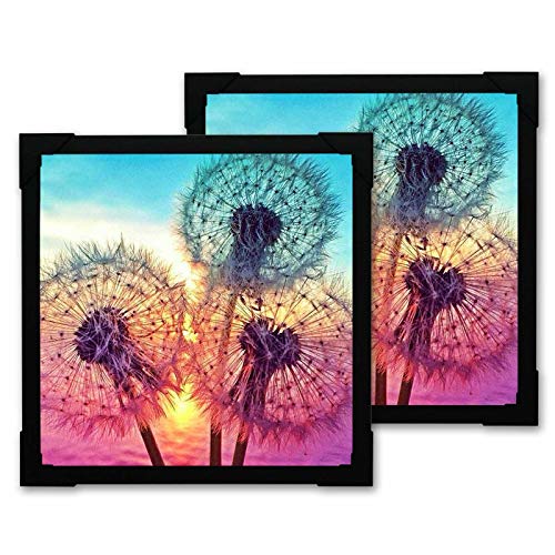 10 x 10 in DIY Diamond Painting Frames, Diamond Puzzle Frames, Accessories for Diamond Art, Frames for Gallery and Home Decor Compatible with 30x30cm Canvas 2Pack Black by WDLAND