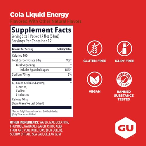 Image of GU Energy, Liquid Energy, Cola - 12 Count