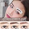 Eyebrow-Stamp-One-Step-Eyebrow-Stamp-Shaping-Kit-Professional-Eyebrow-Stamp-Stencil-Kit-Long-Lasting-Eyebrow-Makeup-Eyebrow-Tools-Powder-Kit-for-Women-Dark-brown Eyebrow Stamp, One Step Eyebrow Stamp Shaping Kit, Professional Eyebrow Stamp Stencil Kit, Long Lasting Eyebrow Makeup Eyebrow Tools Powder Kit for Women… (Dark brown)