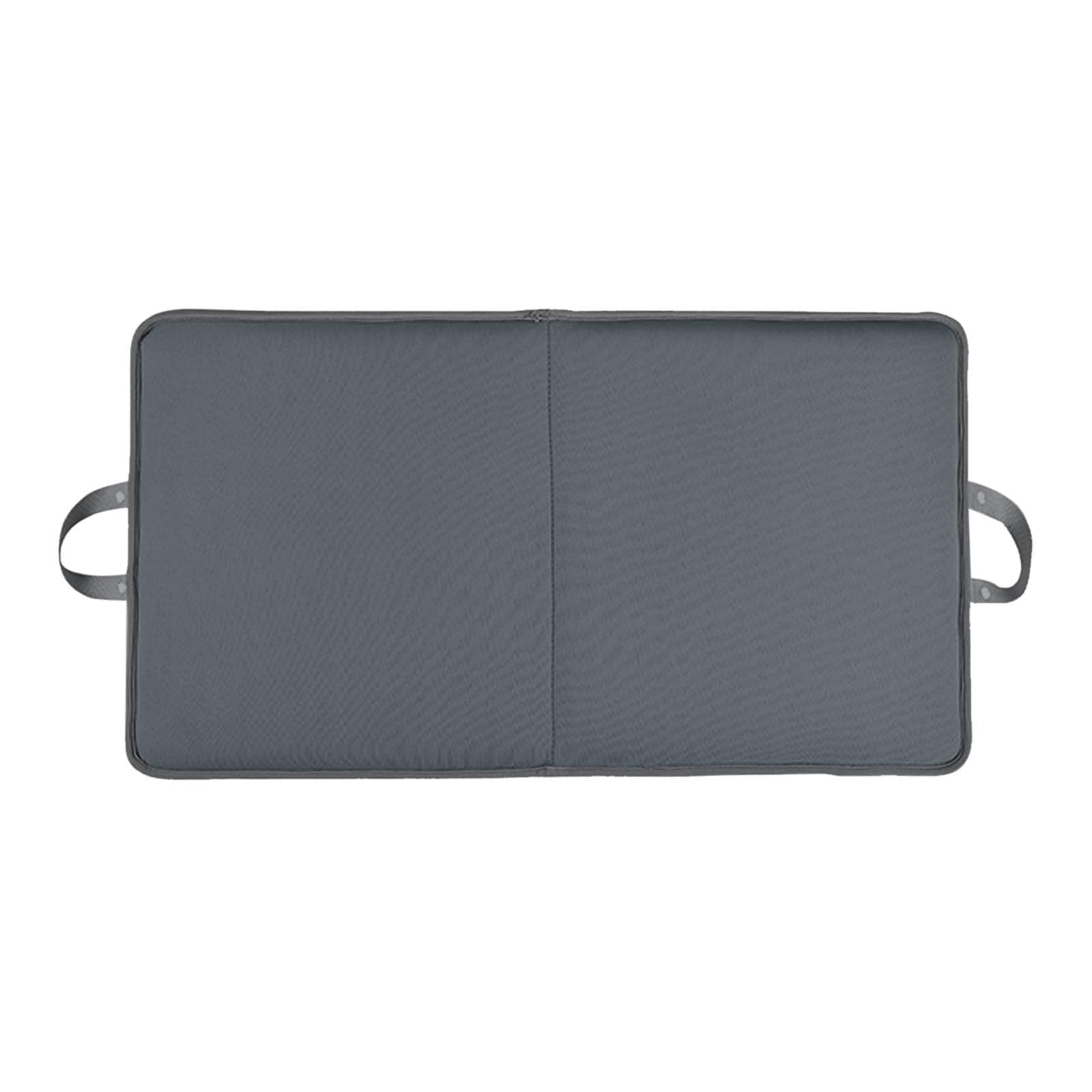 Cuscino per inginocchiarsi da giardino pieghevole in schiuma extra spessa, 4,5 cm, leggero e portatile, con maniglie, perfetto per giardinaggio, bagno, inginocchiatoio, supporto per (Grey, One Size)