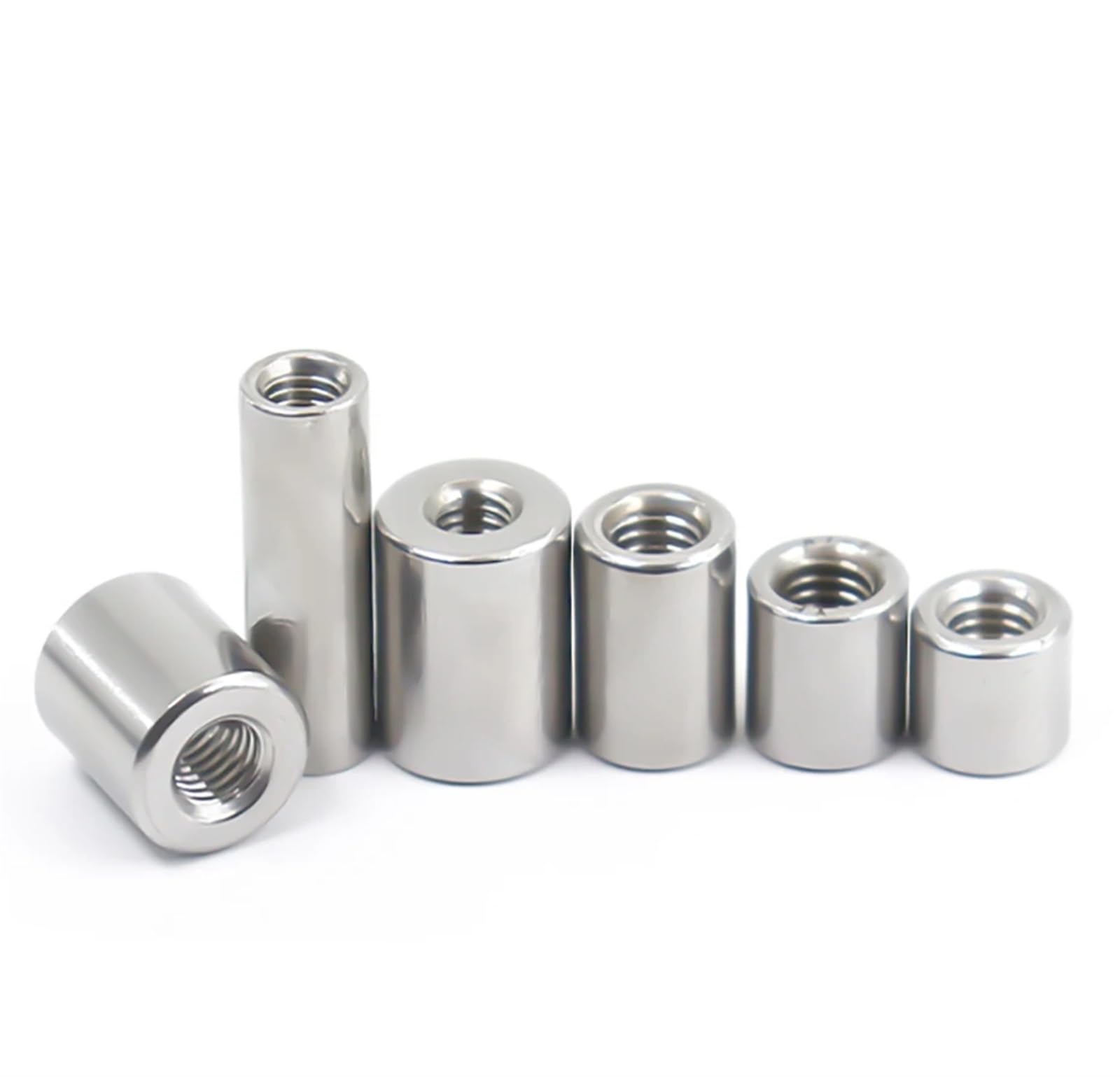 Broco Dado Di Accoppiamento, 2pcs M8 66 Dado Lungo In Acciaio Al Carbonio Dado Di Accoppiamento