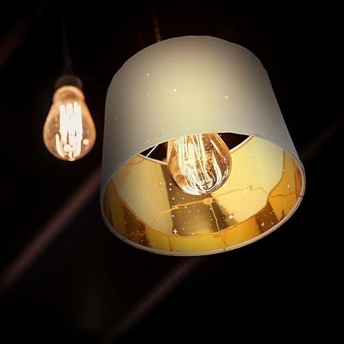 Miniatura 4 de BESTOYARD Pantalla de tambor de 12.99 x 9.44 pulgadas para lámpara de mesa, lámpara de pie, luz de escritorio, luz colgante, extraíble y fácil de