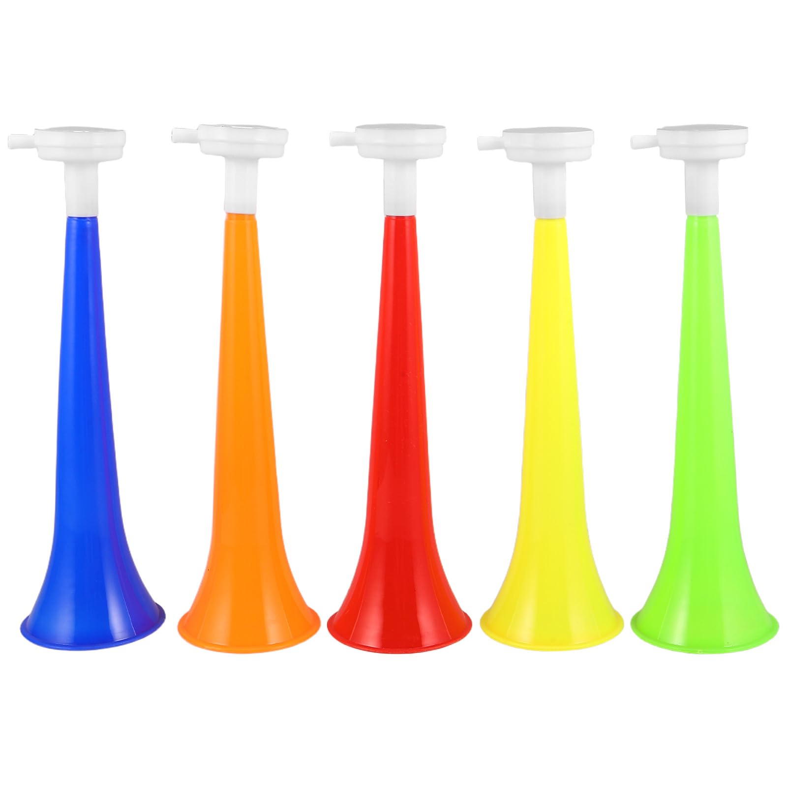 Hemobllo 10 Pcs Vuvuzela Stadium Horns, Loud Plastic Trumpet Noise Maker for Football Games, Kids Party Bag Fillers, Sports Events and Cheering Props (28cm)