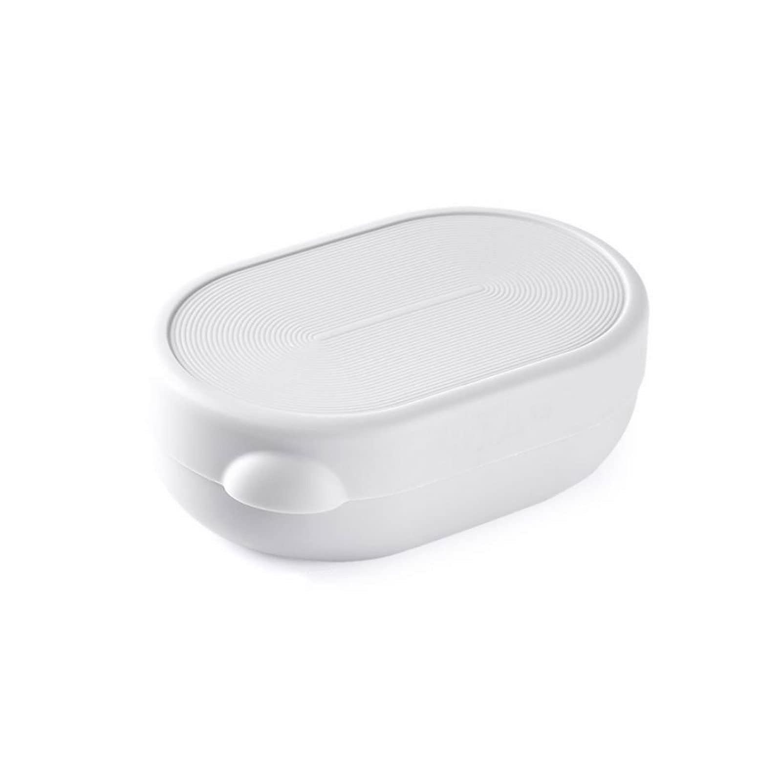 JINGYAN Soap Dishes Portable Sealed Soap Box Large Waterproof Toilet Storage With Lid(Gray)