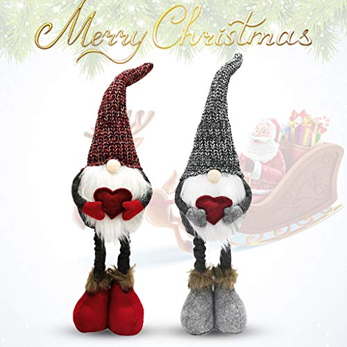 Fruzelg AEscod Christmas Santa Gnome Plush Doll 2Pcs Handmade Scandinavian Tomte Nordic...