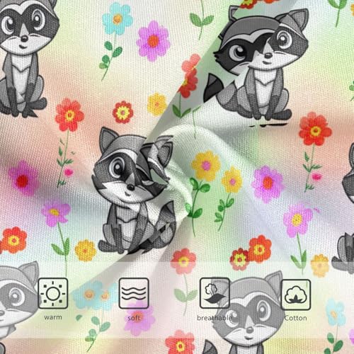 Cute Cartoon Raccoons Animal Toddler Girls Underwear 2t Cotton Little Girl Panties Pattern Briefs Girls Undies3