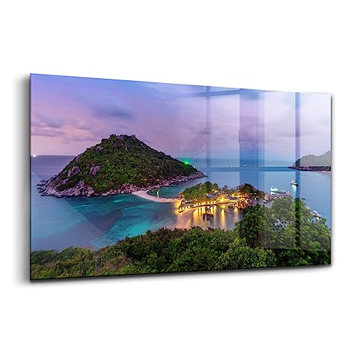 Verre coloré Wallfluent 140x70cm tableau décoration murale Thaïlande