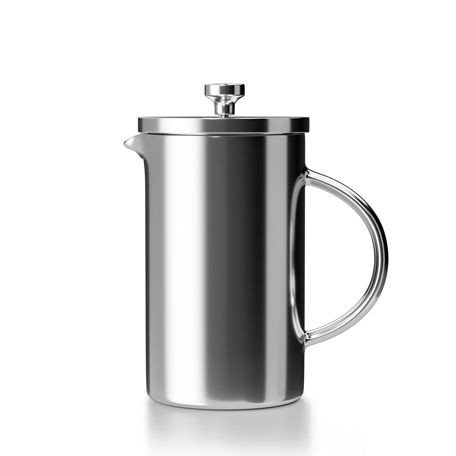 FJISEFEJ French press Coffee Maker Heat Resistant Durable Borosilicate Sliver Glass 12oz