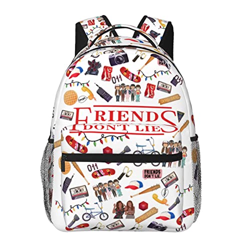 Uinta Cute Backpacks Cartoon Bookbags Casual Daypack Laptop Backpack Waterproof Travel 17In Backpacks For Girls Boys Adult, White, One Size #TOP5