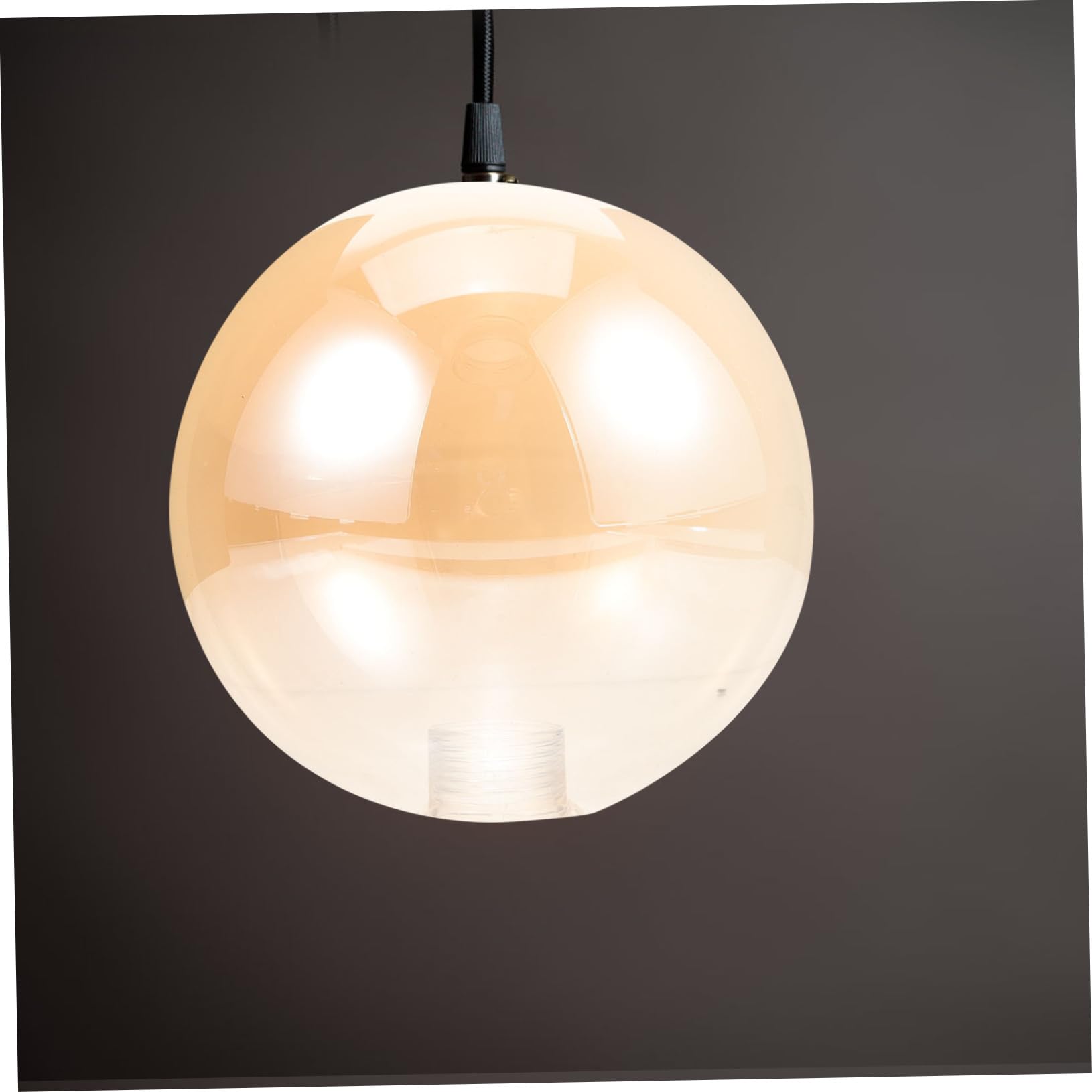 Paralume a Globo in Vetro Ambra Attacco G9 per Lampade | Ricambio per Paralumi Usurati, Uso Domestico e Decorazione, Finitura Delicata, Forma Sferica Elegante