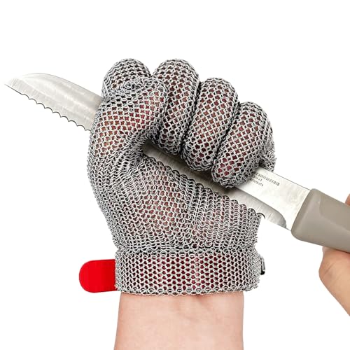 Cut Resistant Stainless Steel Chainmail Glove (Medium)