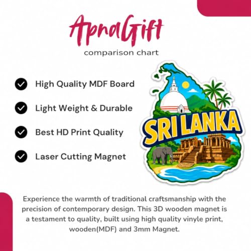Image of Premium Fridge Magnet Sticker for Refrigerator Door | Decorative Kitchen Magnet | Strong Magnetic Sticker for Home, Office & Whiteboard, SRI Lanka