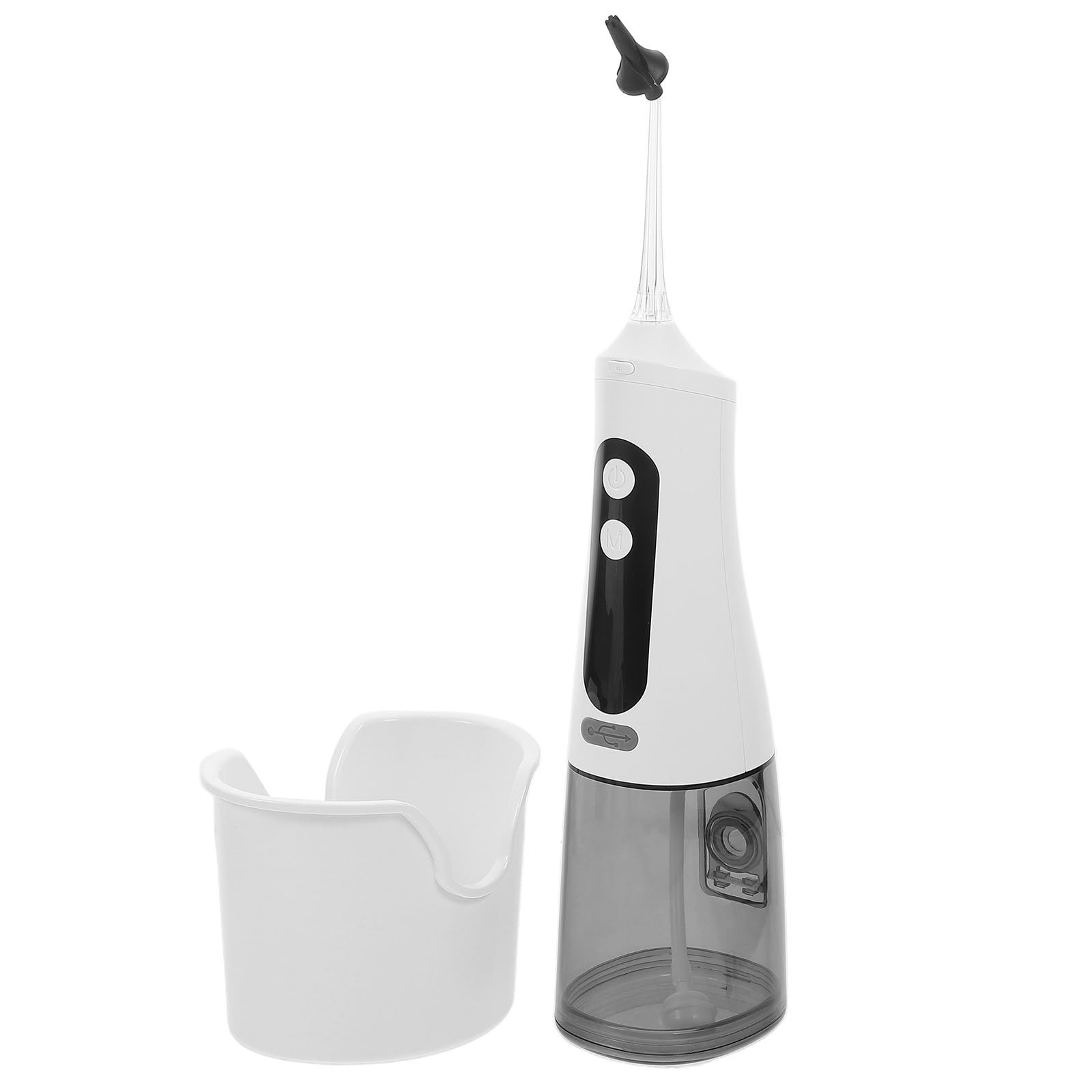 Abaodam Irrigateur Auriculaire Électrique, Lave-oreilles, 350ml, Ipx7, Plastique Blanc, Type-c, Nettoyage Doux des Oreilles, pour Paquet de Voyage et Usage Quotidien