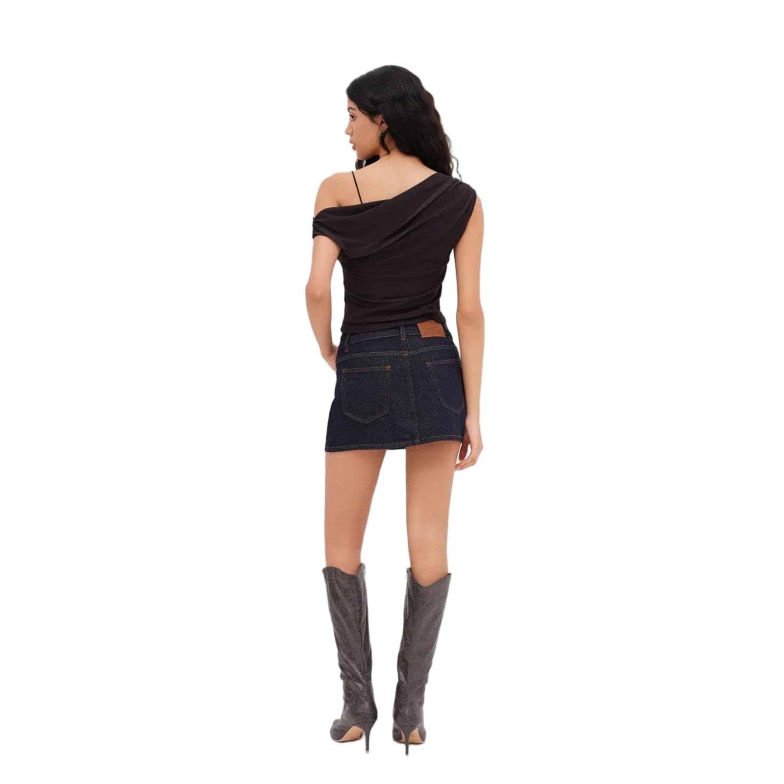 JCVBN - Top da donna con spalle scoperte, stampa floreale, increspato, senza maniche, trasparente, spalle scoperte, stampa floreale, increspato, corto, senza maniche, per uscire, estate