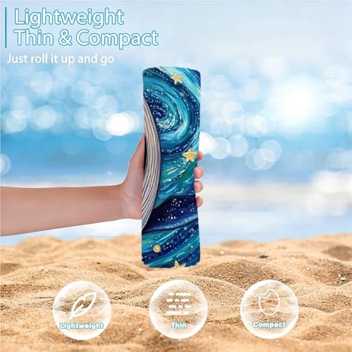 Serviette de plage microfibre grand format pour sécher vite - 7