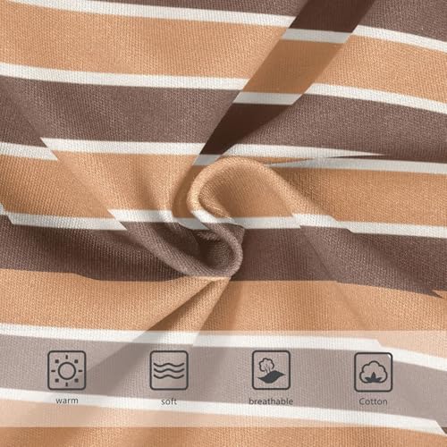 Yellow Brown Stripe Toddler Girls's Underwear 2T 23008673