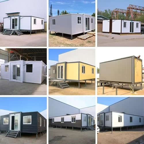 20FT Prefab Tiny Home for Sale,2 Bedroom Container House Modular Home,Prefabricated Tiny House to Live in for Adults with Bathroom and Kitchen,Expandable Portable Mobile Tiny Homes for Modern Living - Image 6