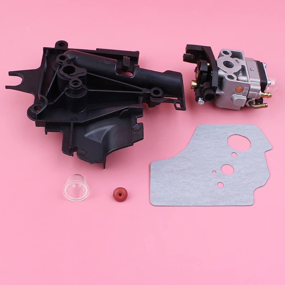 Kit de comprobación la junta del carburador, cubierta y bombilla cebado, Adecuado para el motor cortacésped GX35 HHT35S GX 35
