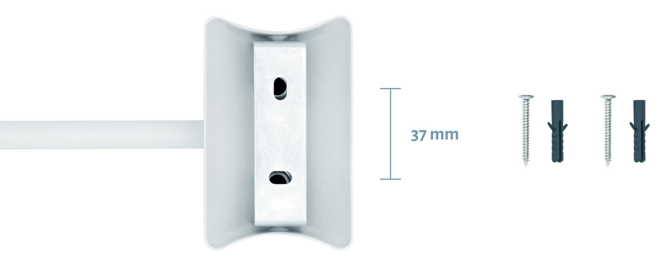Imola Specchio Ingranditore da Parete – Specchio Trucco Girevole a 360° – Specchietto Bifacciale per Rasatura con Ingrandimento – Braccio Estensibile in Metallo, Ø 19 cm (Bianco 3x / 7x)