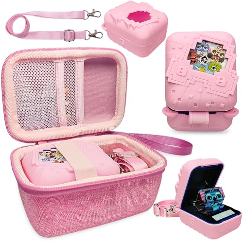JCHPINE Estojo rígido e capa de silicone para Bitzee Disney Interactive Toy Digital Pet Case, acessórios para animais de estimação eletrônicos virtuais da Bitzee Disney