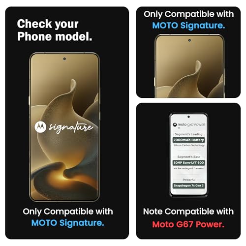 Image of ArmourPro 2 Pack Matte UV Tempered Glass for Motorola Signature, Premium Curved Screen Protector with Anti-Glare Finish, Edge-to-Edge Coverage, Fingerprint Friendly and Case Friendly