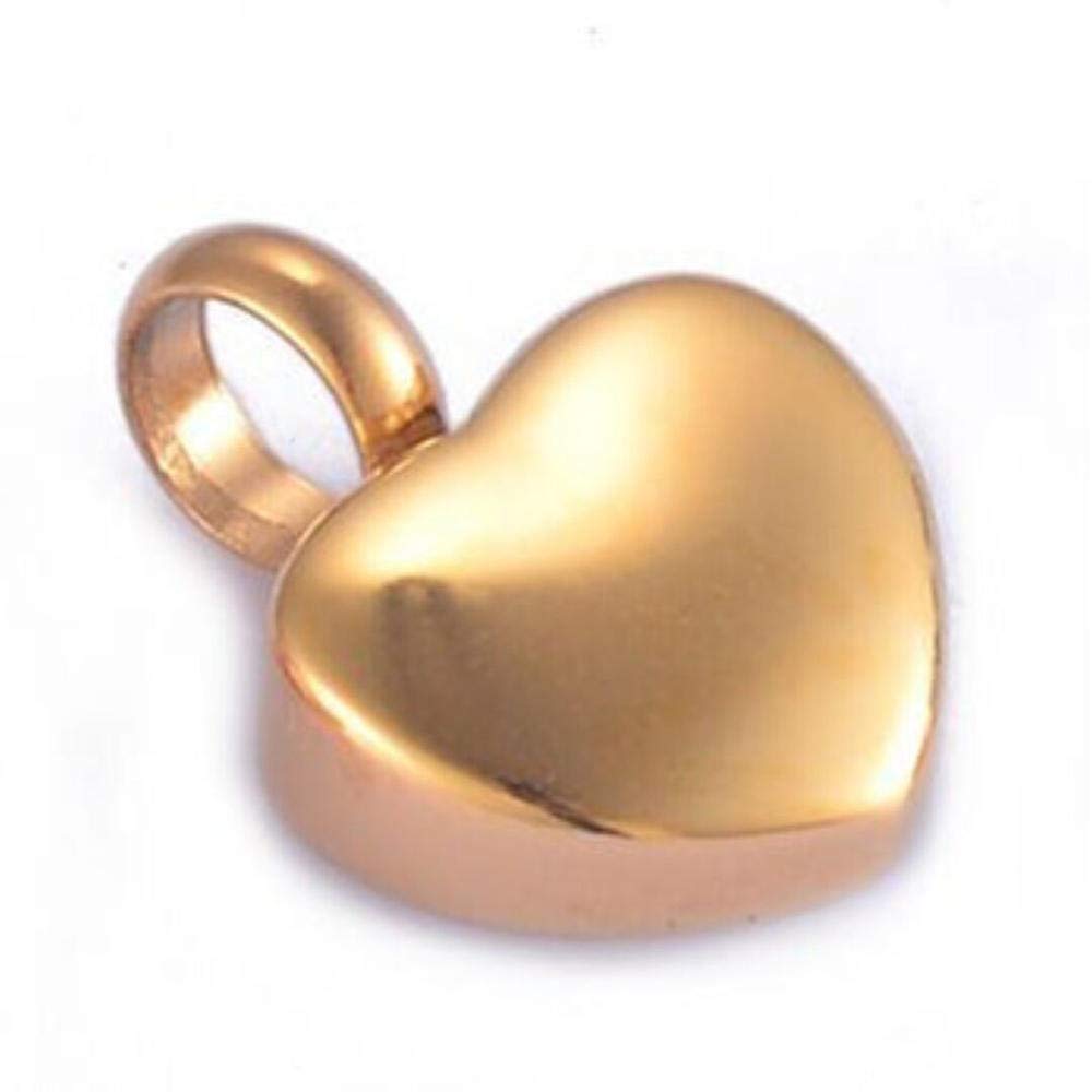YNNANGG Cremation Urn Necklacestainless Steel Heart Cremation Charm Pendant Memorial Ashes Urn Jewelry