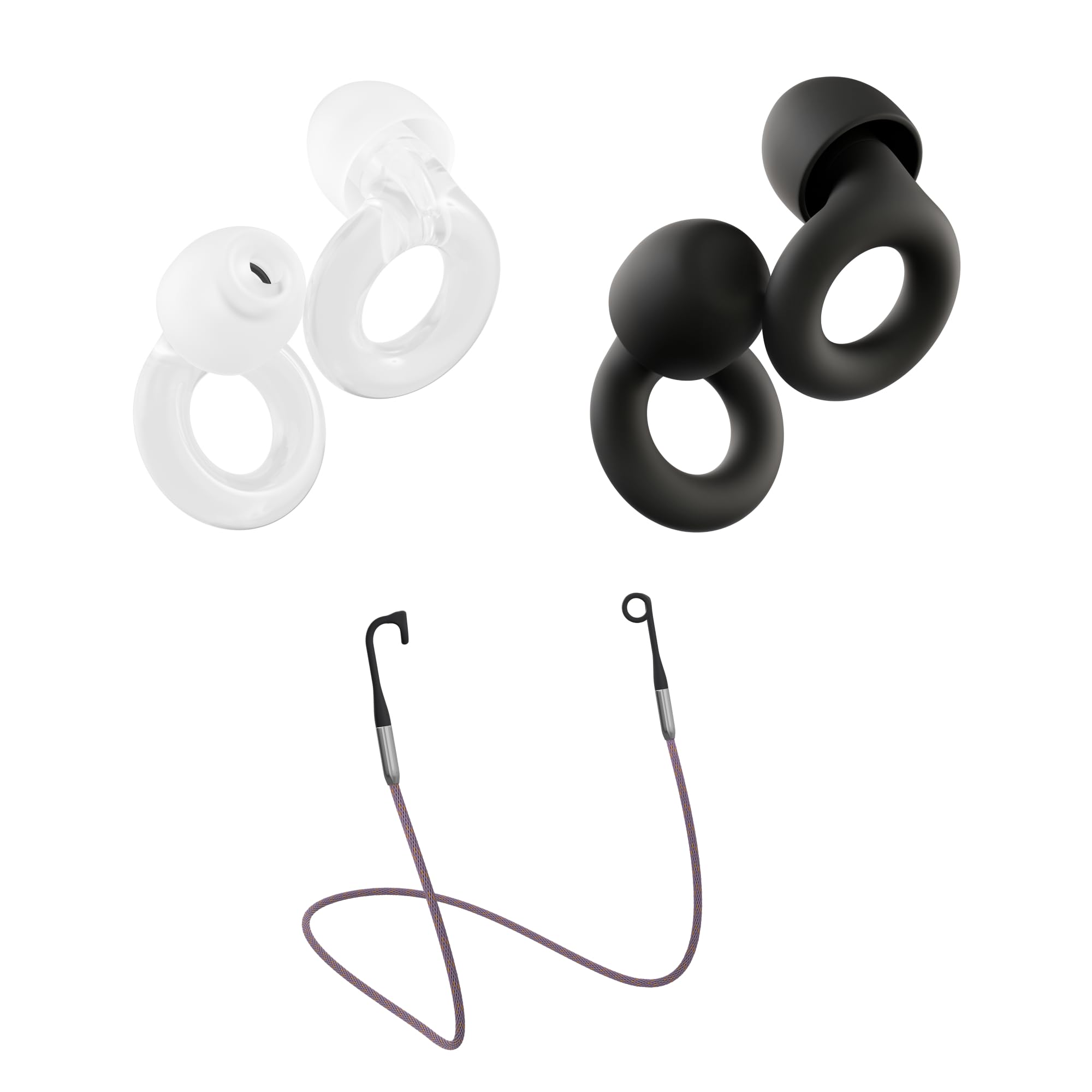 Loop Earplugs Everyday Link Set (Zweierpack) – Engage 2 + Quiet 2 + Link | Wiederverwendbare Ohrstöpsel für Schlaf, Fokus, Geräuschempfindlichkeit, soziale Interaktionen und mehr | Geräuschr