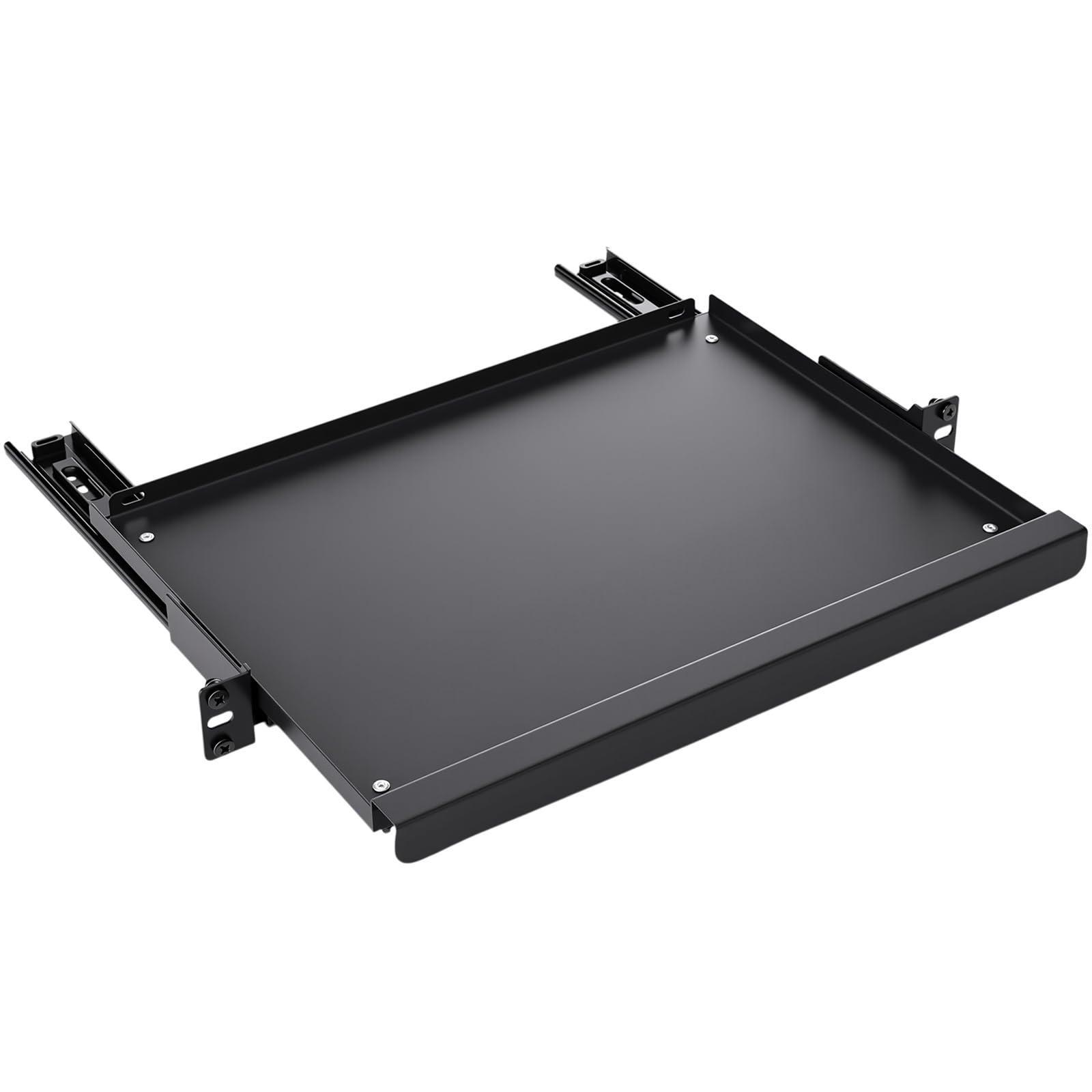 AceOrbit Vassoio per tastiera 1U, profondità 30,5 cm, universale da 48,3 cm, ripiano scorrevole profondo 30,5 cm, per apparecchiature di rete, server rack o armadietti