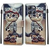 Materiale: Questa per Motorola Moto G86 / G86 Power custodia in pelle è realizzata in pelle PU premium e TPU flessibile resistente, in grado di proteggere il tuo dispositivo da graffi, cadute e ammaccature