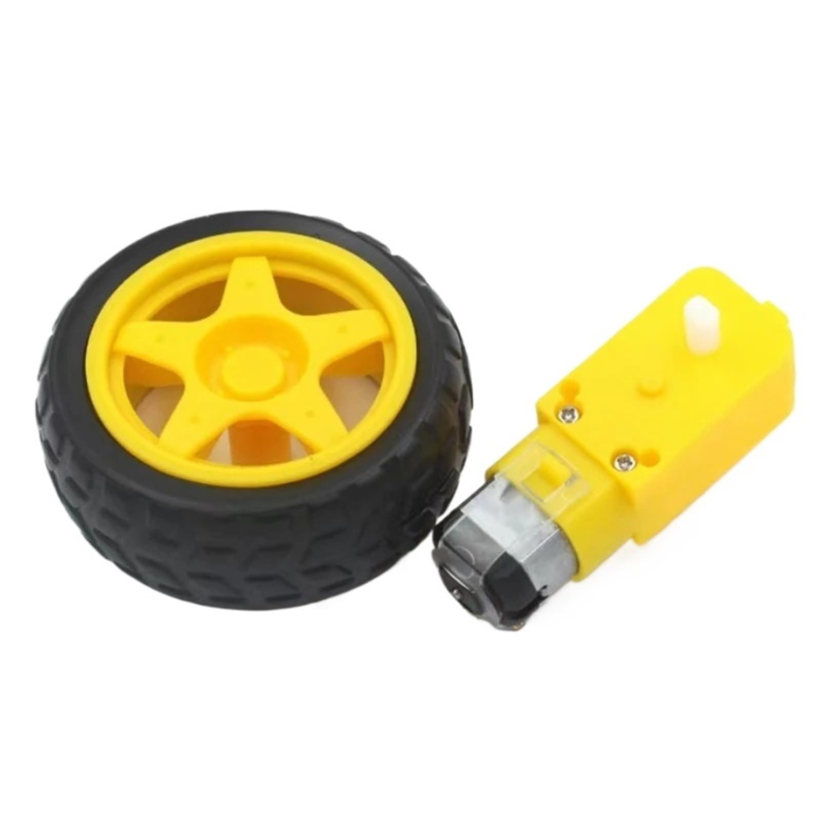 4 juegos 3v-6v Motor TT de plástico Robot de coche inteligente Motor de engranaje de doble eje 1:48 for rueda de Motor de engranaje de Chasis de coche inteligente Diy