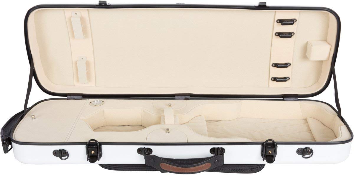 Étui pour violon en fibre de verre Oblong 4/4 white - cream M-Case