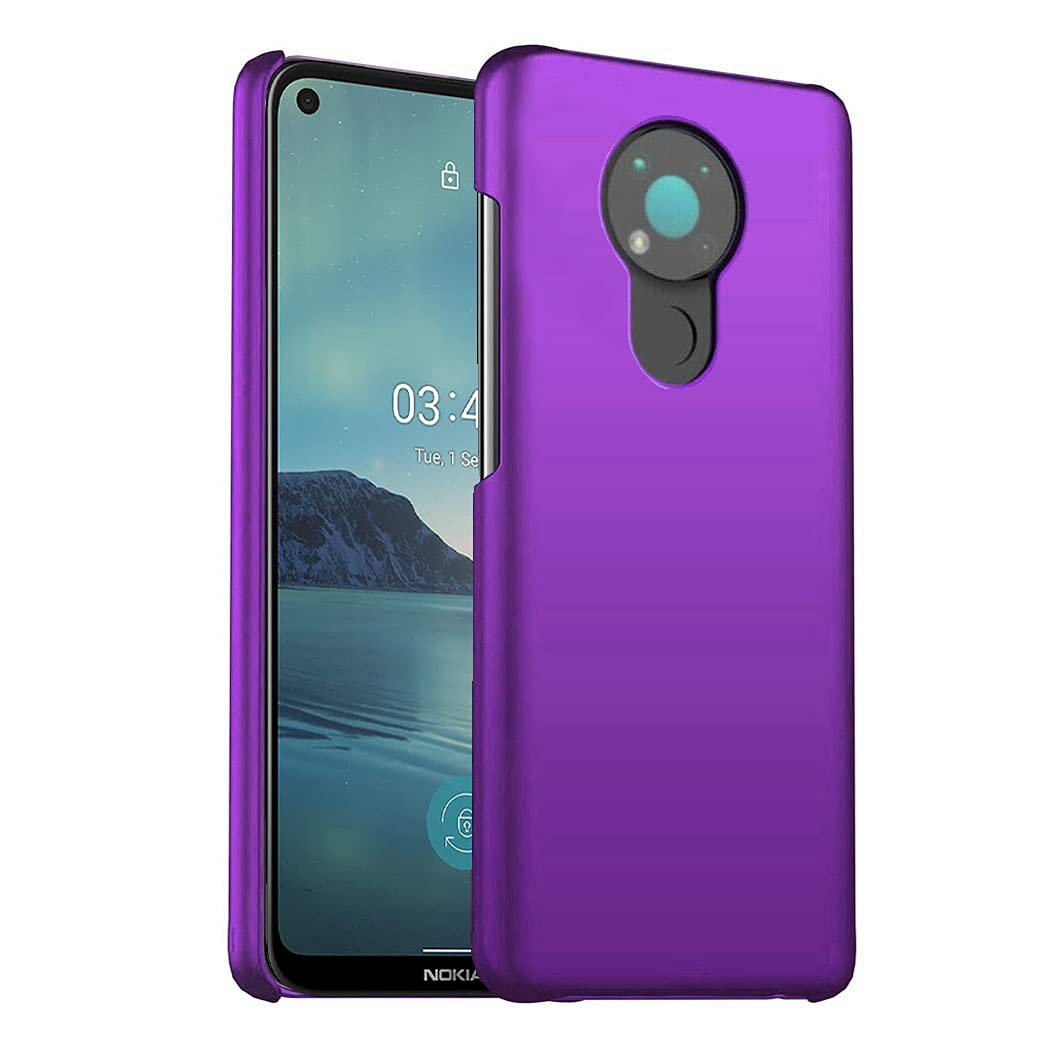 GAPlus Nokia 3.4 Case - Nokia 3.4 Ultra Slim Thin Armour Hard Case - Matte Rubberized Cover For Nokia 3.4 (Purple)