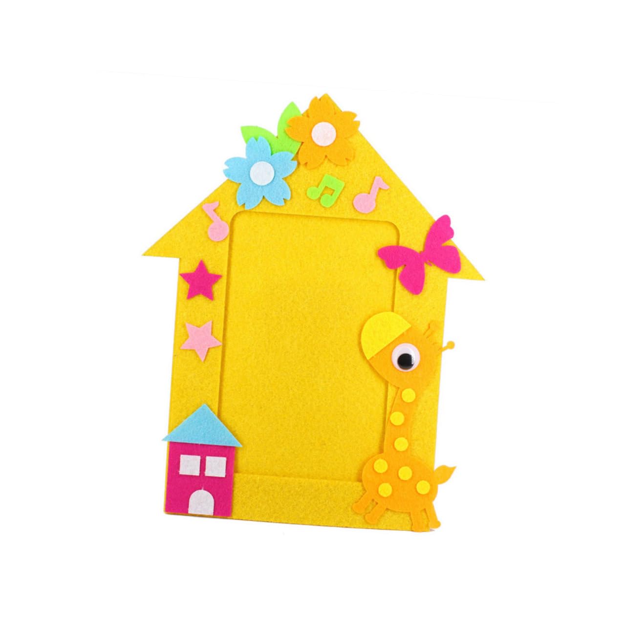 10 Set cornice fai da te in tessuto non tessuto adesivi per artigianato per kit trucco per per ragazze album in tessuto non tessuto materiale dell'album