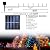 Dazzle Bright 2 Pack Total 400LED 132FT Warm White Christmas Solar String Outdoor Lights, Solar Powered with 8 Modes Waterproof Fairy Lights for Bedroom Patio Garden Tree Party Yard Decoration