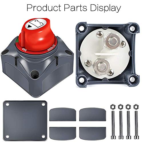 Master Switch Batterij 12V/24V - Batterij Afgesneden Schakelaar - Master Batterij Isolator Disconnect Switch Auto… - Afbeelding 4