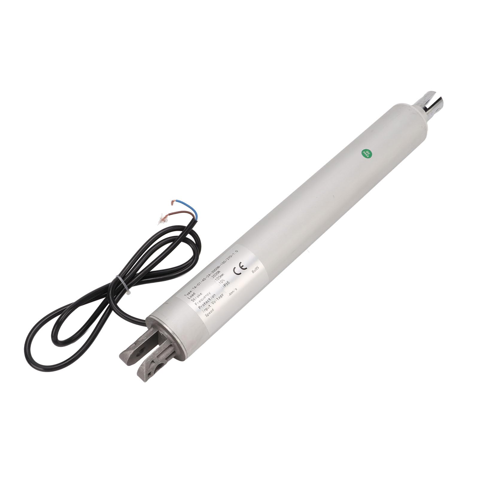 FTVOGUE Attuatore Elettrico Lineare con Corsa da 100 Mm, Attuatore di Movimento Tubolare in Lega di Alluminio, 3000 N Ad Alta velocità per, Rimorchi e Apparecchiature Mediche (12V)