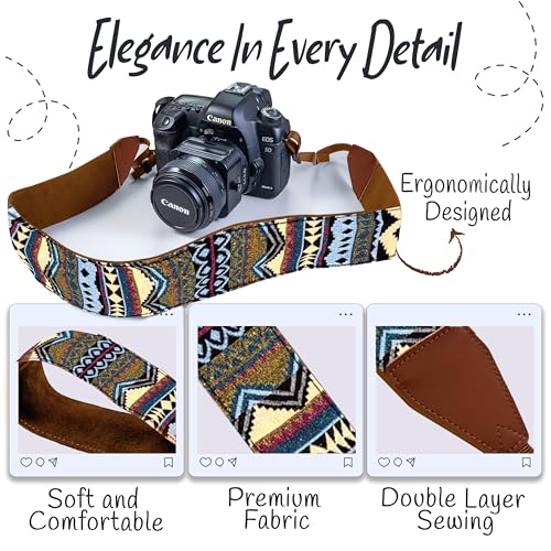 image for Art Tribute Camera Strap for All DSLR and Mirrorless camera Including 