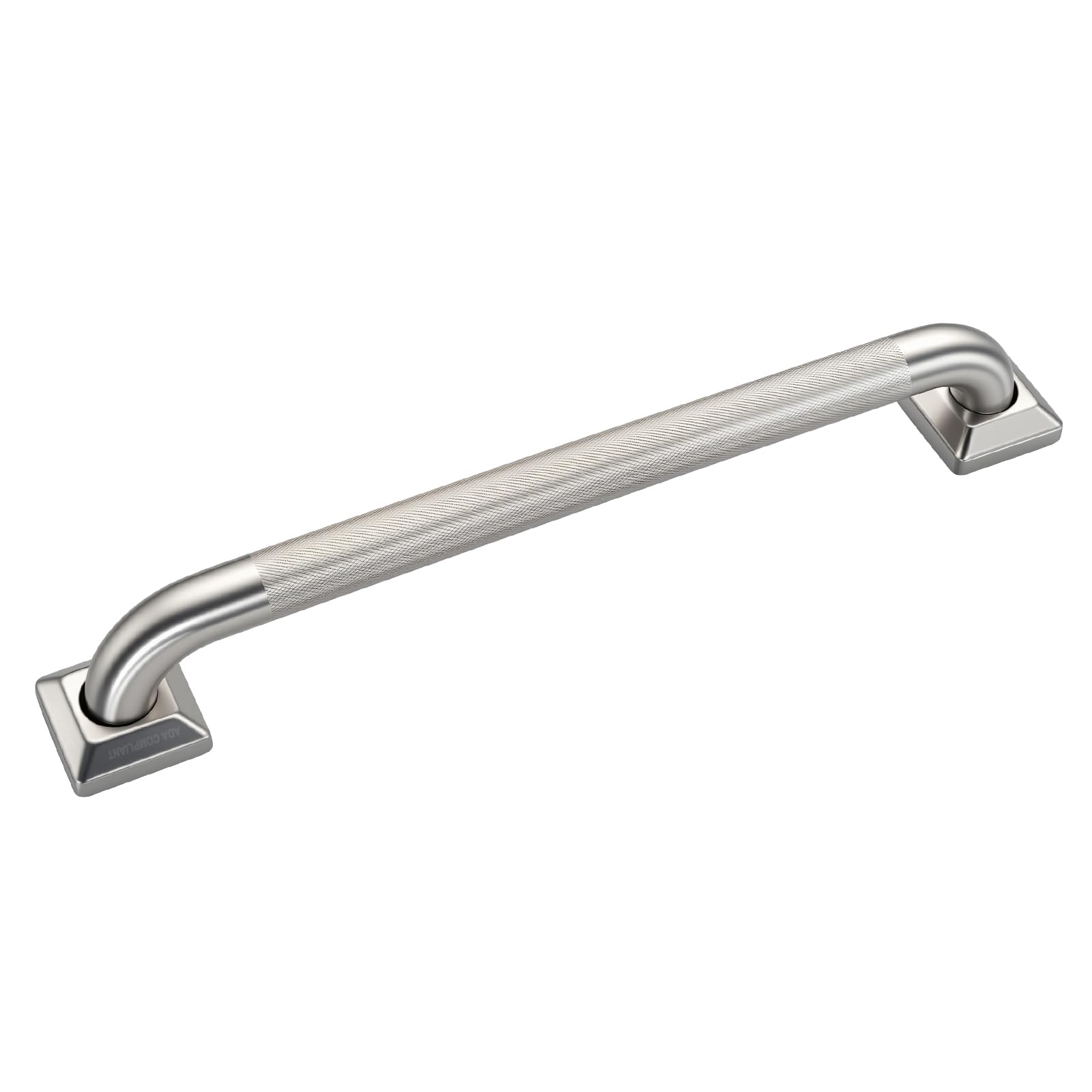 joyrain Barra di sostegno in acciaio inox, capacità 226,8 kg, resistente, per il bagno, per anziani, maniglia per doccia antiscivolo, conforme ADA (zigrinatura, 61 cm)