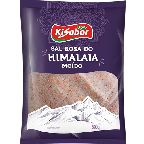 KiSabor Sal Rosa Do Himalaia Moído Kisabor 500 Gramas