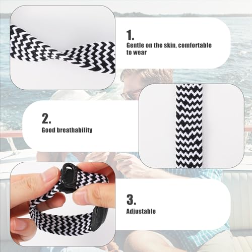 Image of PEUTIER 4pcs Holder for Princess Cruise Medallion, Adjustable Braided Wristband Bracelet for Princess Medallion Holder Accessories Comfortable & Breathable Watch Band fit Men Women