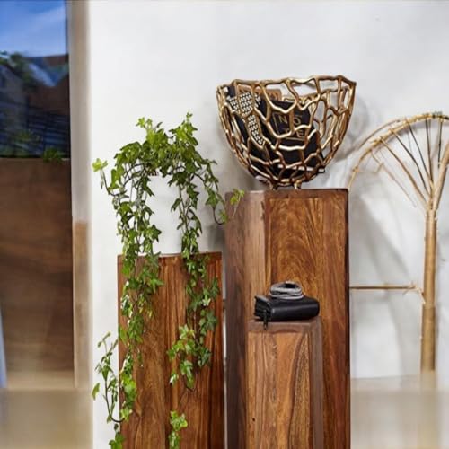 Image of MISAN Decorative Nesting Tables - Set of 3 Stylish & Space-Saving Accent Tables for Home & Living Room Decor