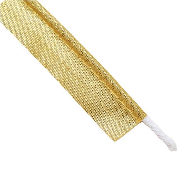 5M Gold Polyester Piping Trim 1.4cm Wide Piping Bias Tape for Sewing Fabric Edge Trimming