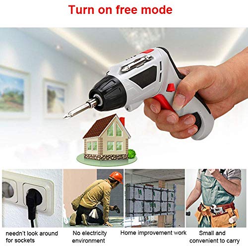 Samnuerly Bohrschrauber-Schraubendreher-Set, Multifunktions-Akku, wiederaufladbar, Handbohrmaschine, Elektro-Schraubendreher-Set, DIY-Elektrowerkzeug – Bild 8
