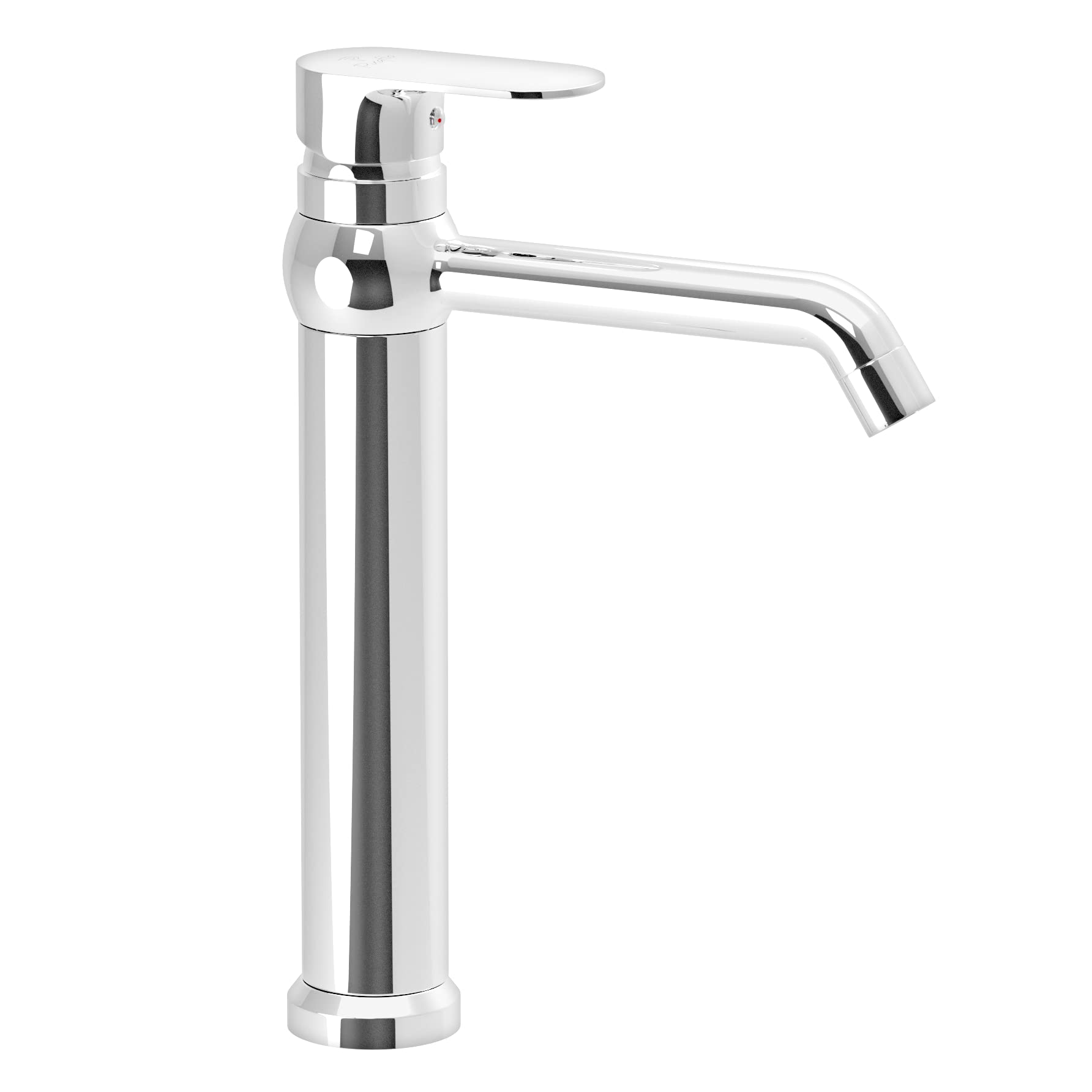 Pixaflo Brass Extended Tall Body Hot & Cold Single Lever Basin Mixer 12"" Tap with 360-Degree Swivel Spout and 24 inches Long Braided Hoses (Chrome) (Koroit)-image-21