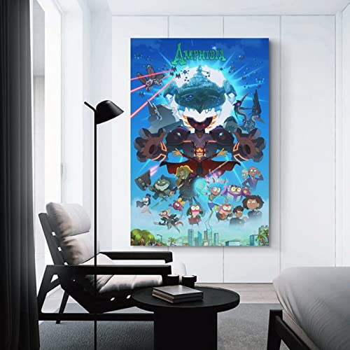 Emptyz Amphibia Season 3 Fanart Canvas Art Poster And Canvas Wall Art Living Room Posters Bedroom Painting, Wall Art Picture Print Modern Family Bedroom Decor Posters 12X18Inch(30X45Cm) #TOP2